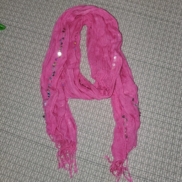 Childrens Place scarf, EUC. Hot pink - Picture 1 of 5